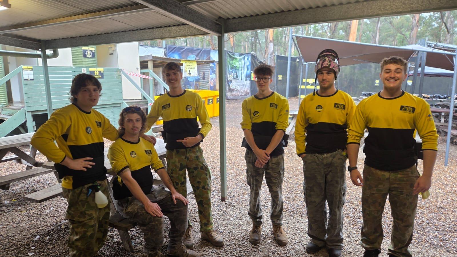 A Delta Force marshal team assembled before the day's sessions